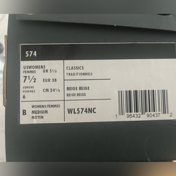 New Balance Beige Sneakers sz 7.5 - Picture 8 of 8